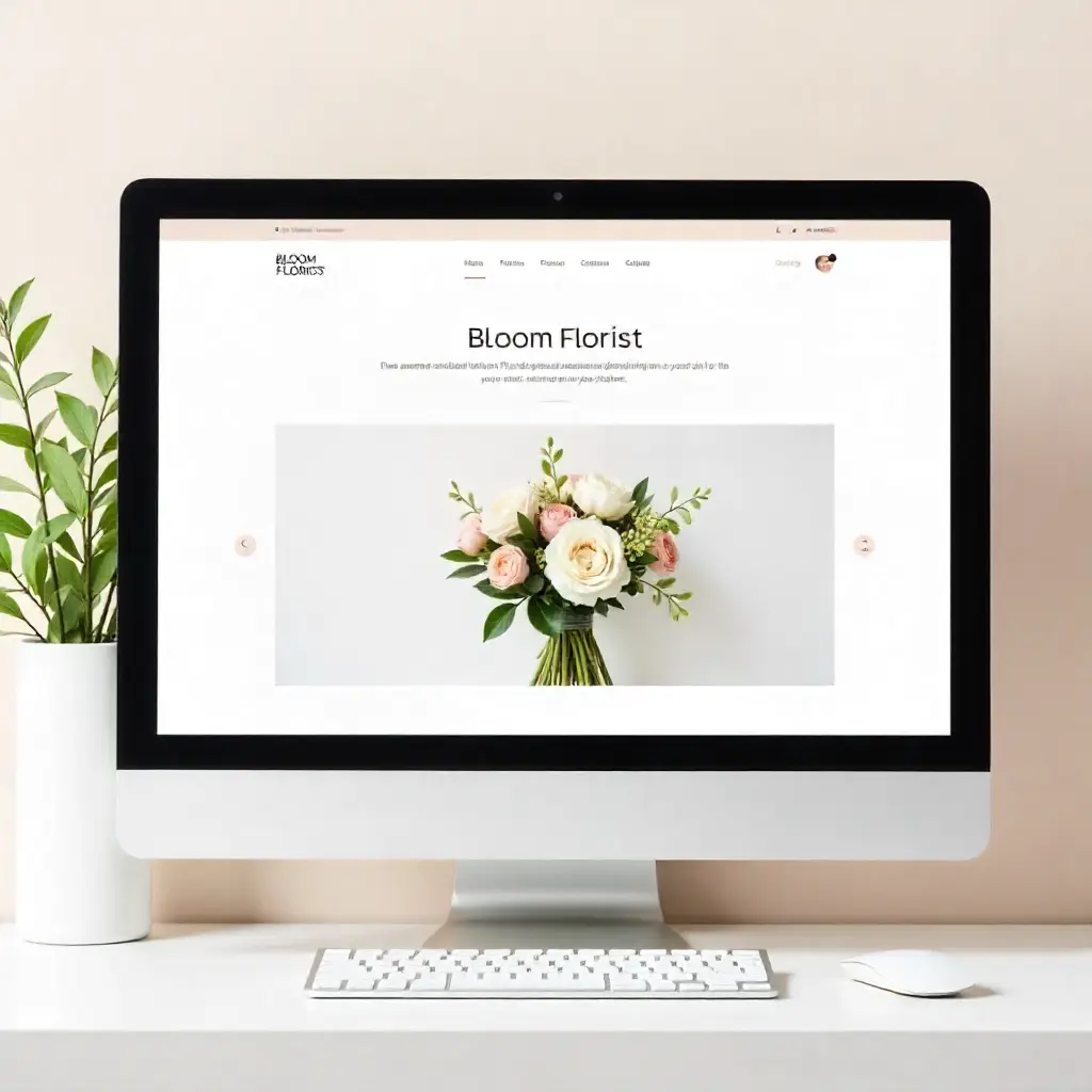Bloom Florist Redesigned Website  
