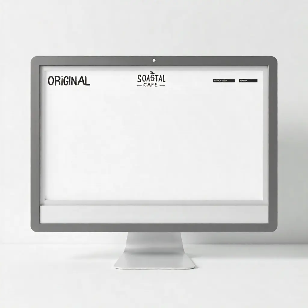 Coastal Cafe Original Website Design